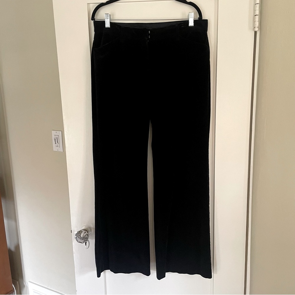 Express Editor pants, black velvet, size 10